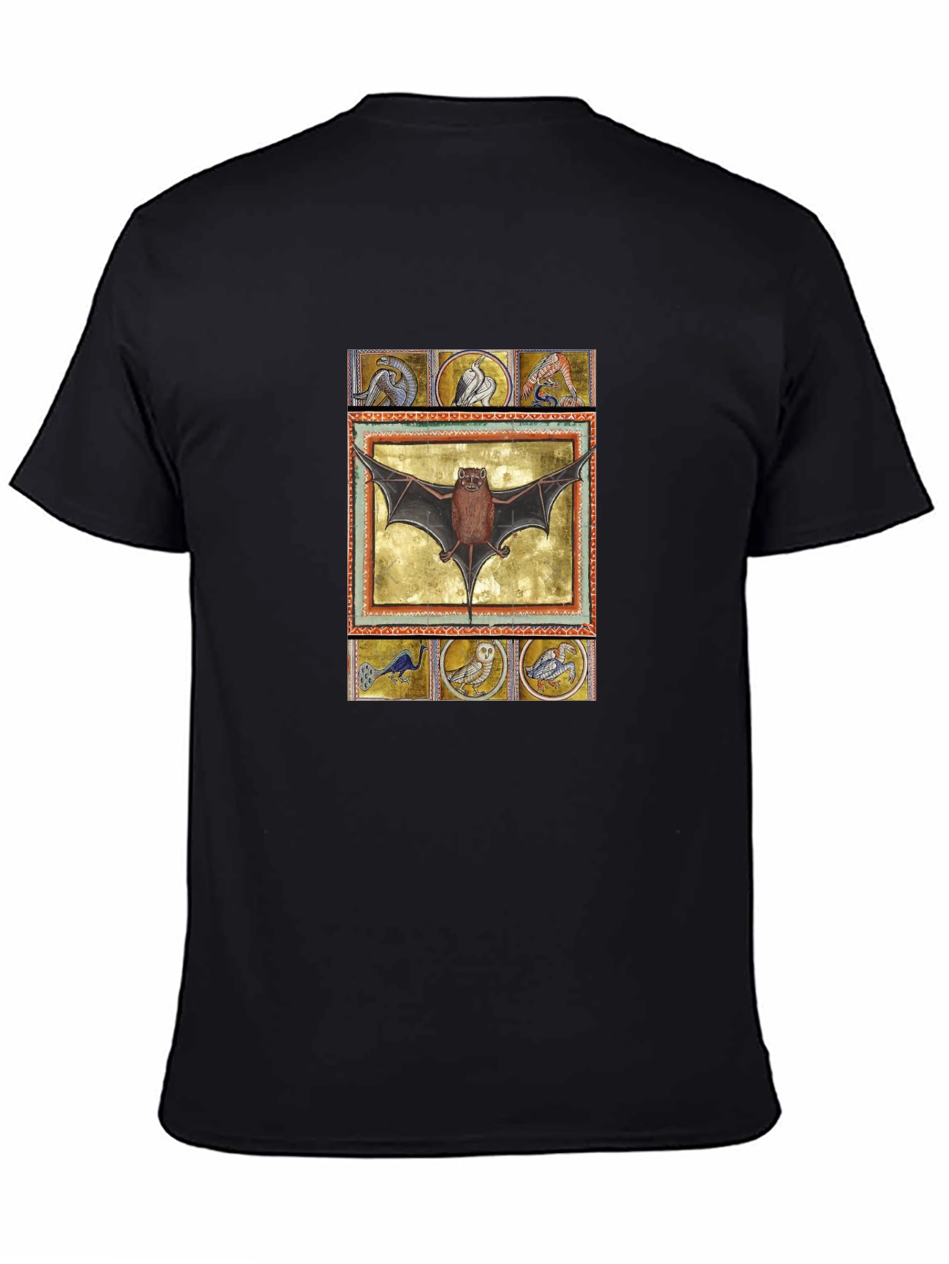 Medieval Bat Art T-Shirt - Unique Graphic Tee