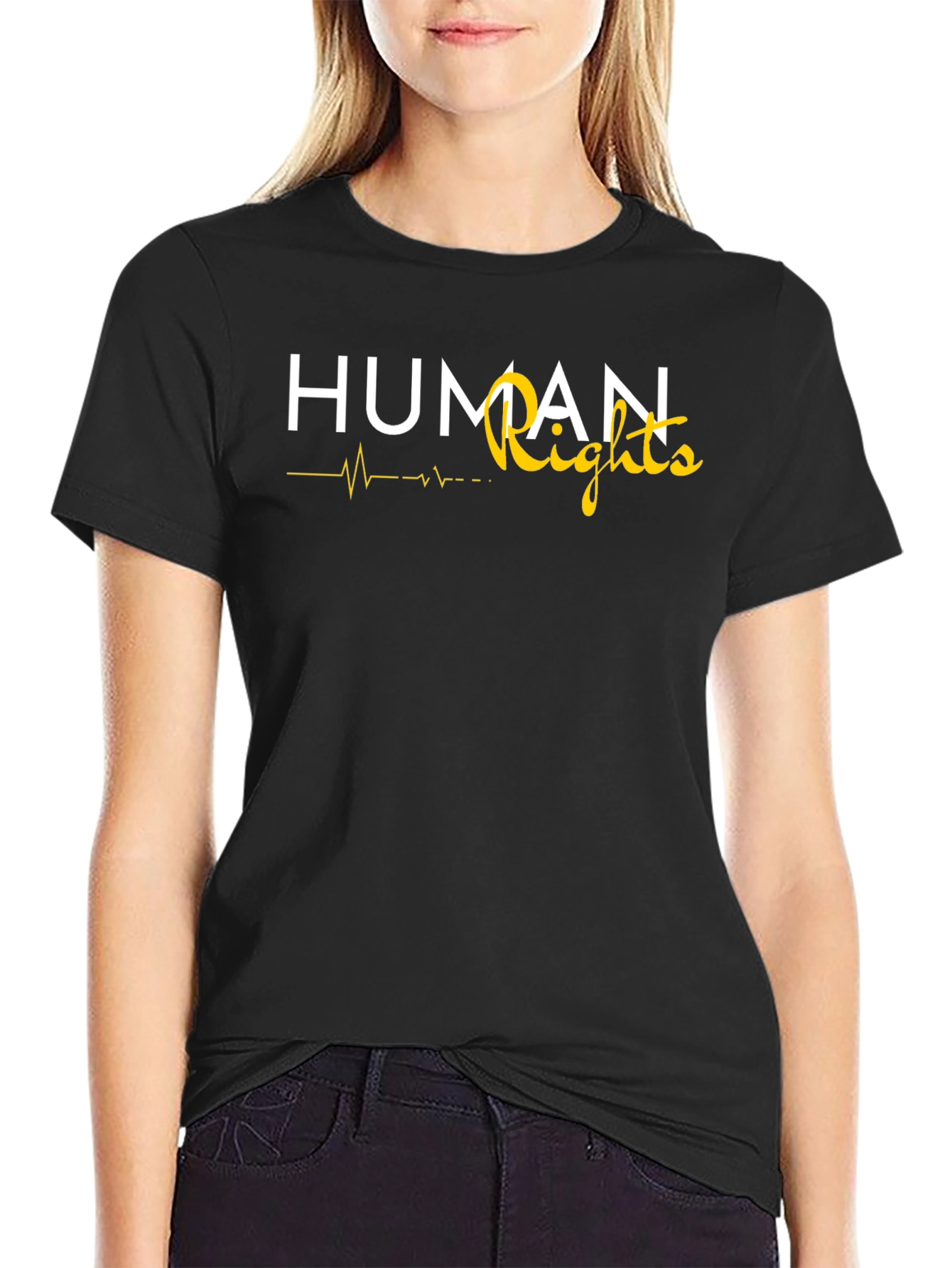 Human Rights Pulse T-Shirt - Stylish Activism