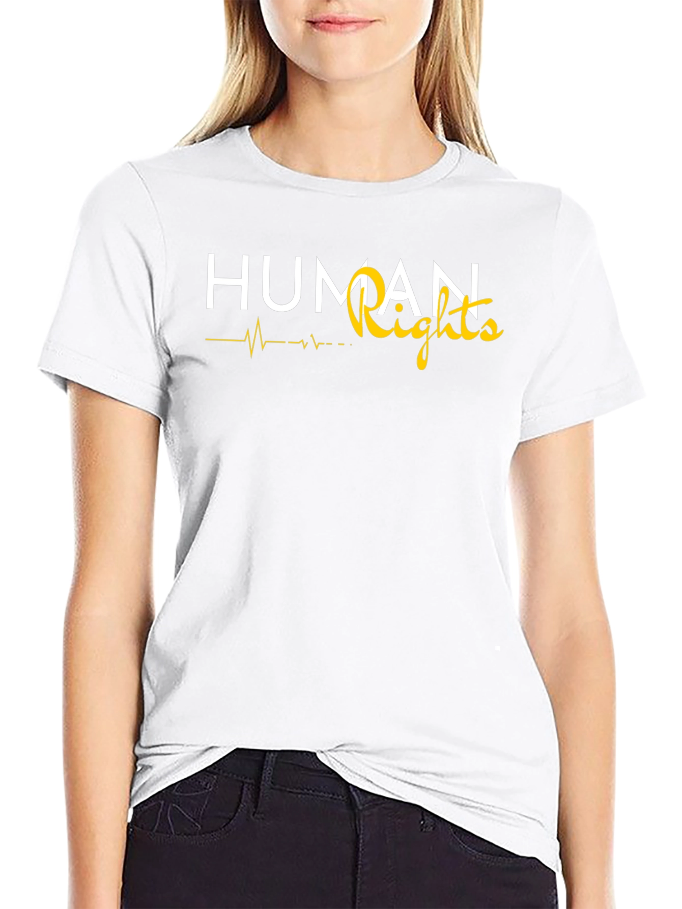 Human Rights Pulse T-Shirt - Stylish Activism