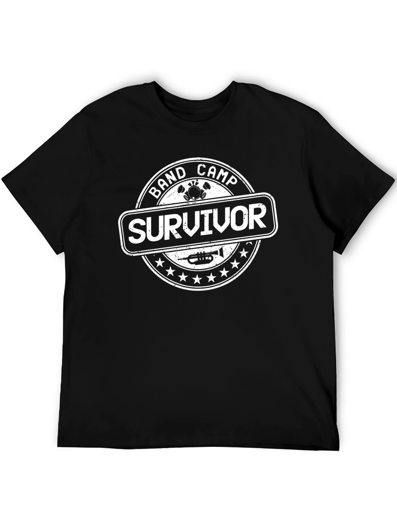 Band Camp Survivor Graphic T-Shirt - Black