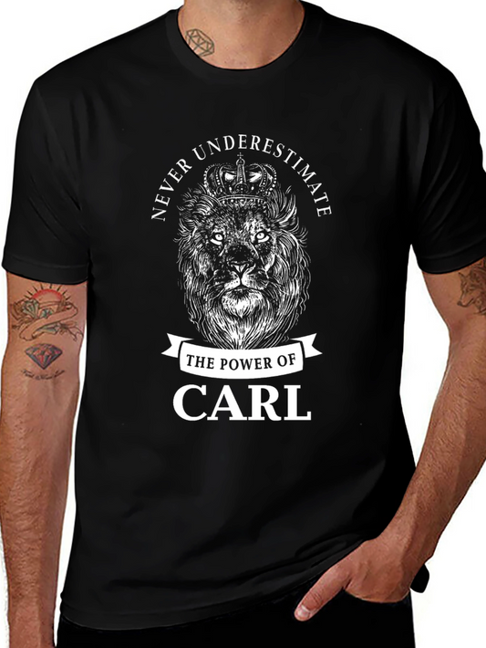 Never Underestimate Carl Lion Graphic Tee