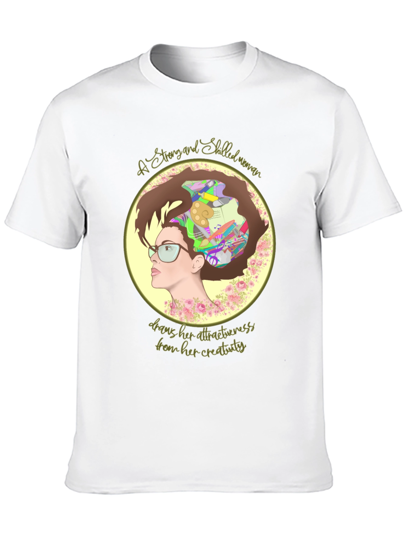 Creative Woman T-Shirt - Artistic Design