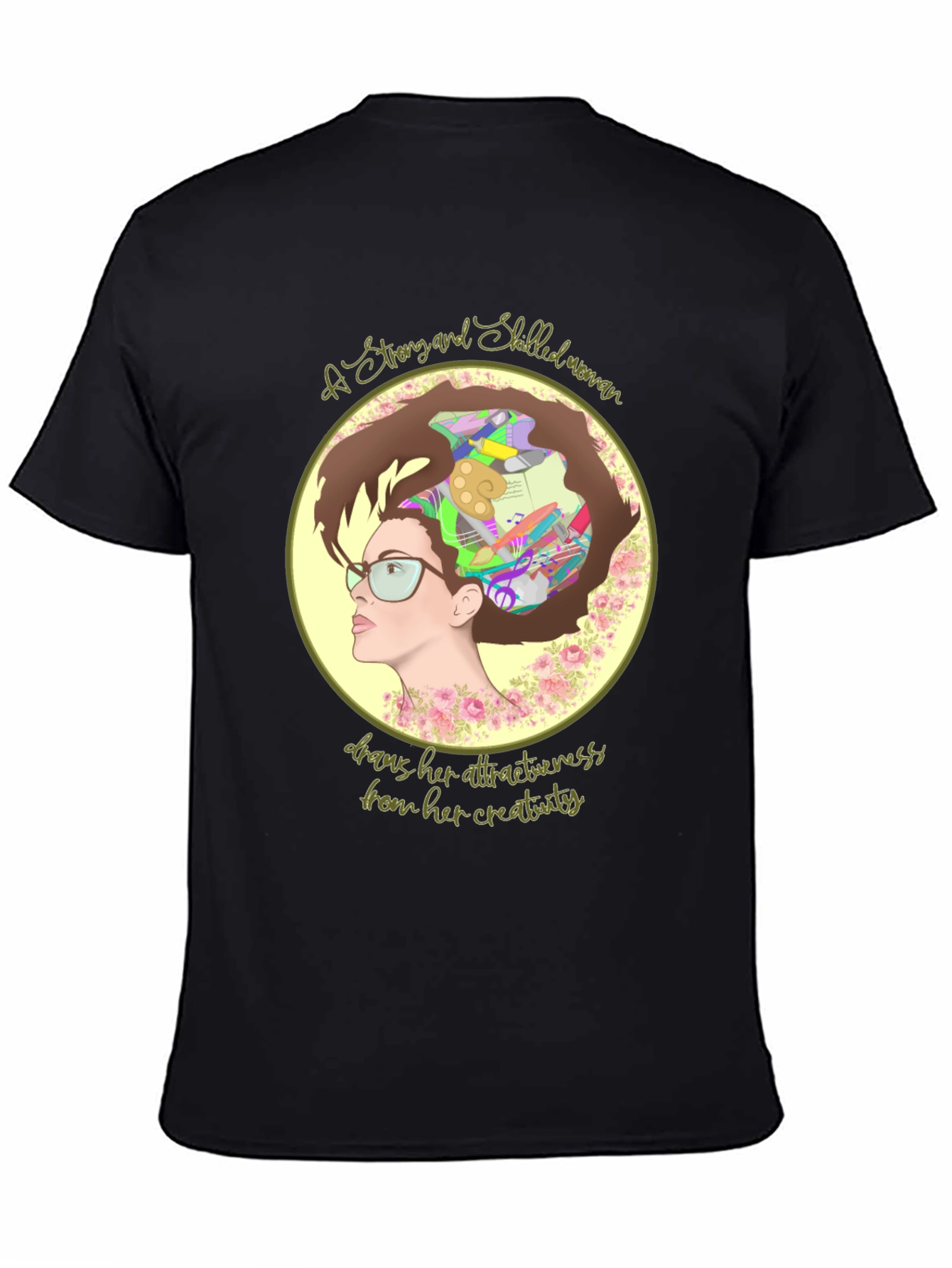Creative Woman T-Shirt - Artistic Design