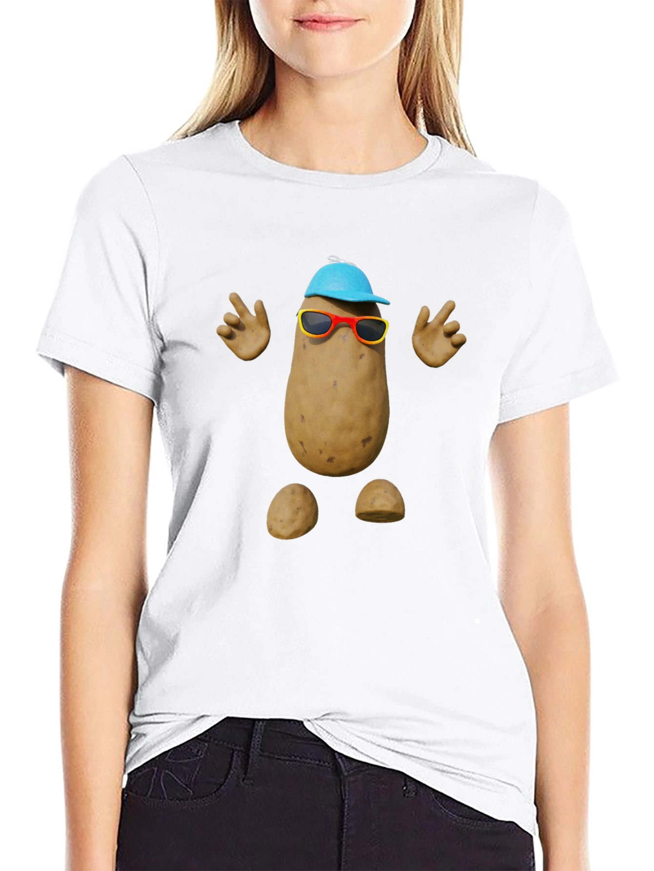 Funny Potato Graphic Tee - Quirky Humor T-Shirt