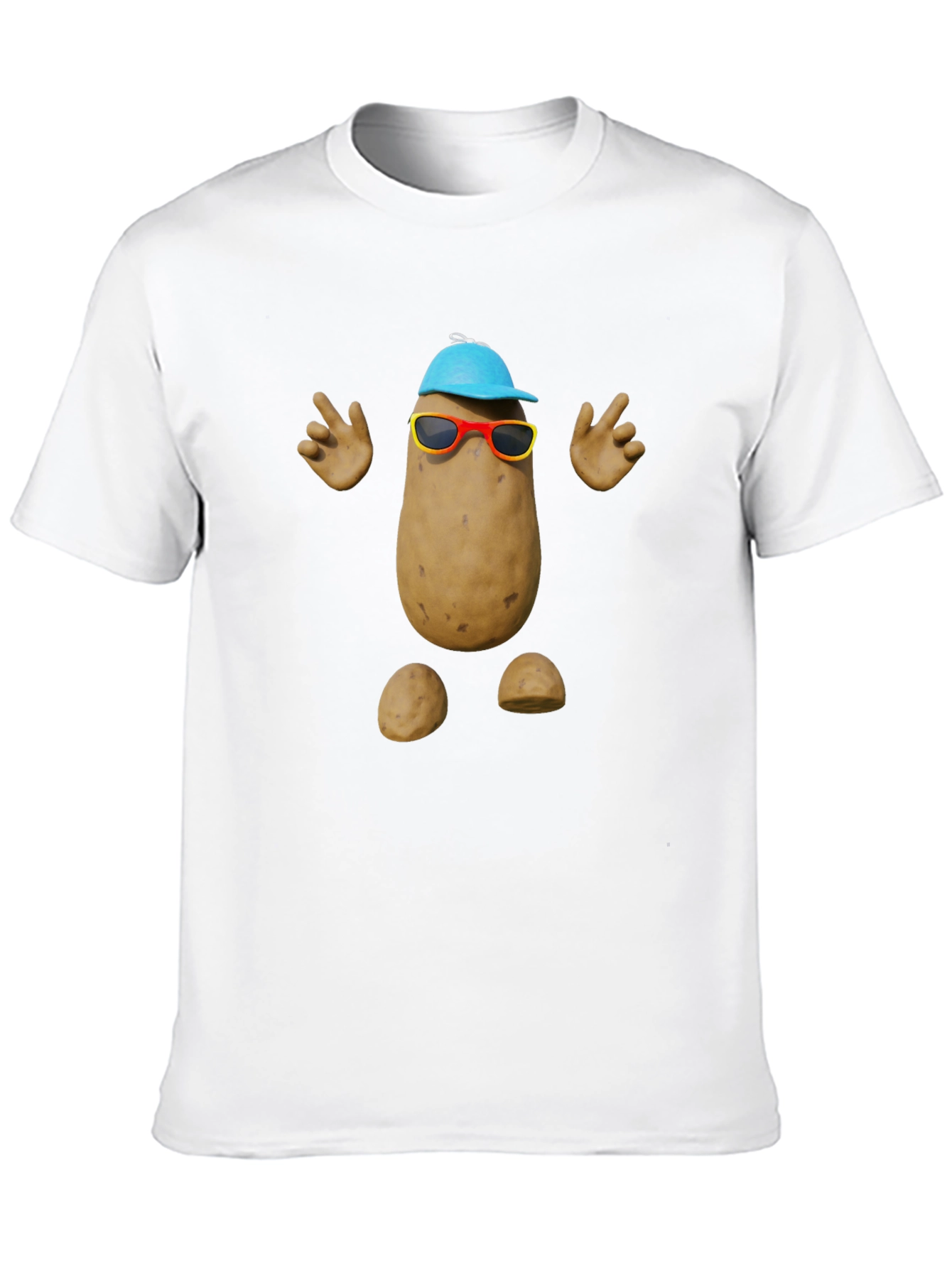Funny Potato Graphic Tee - Quirky Humor T-Shirt