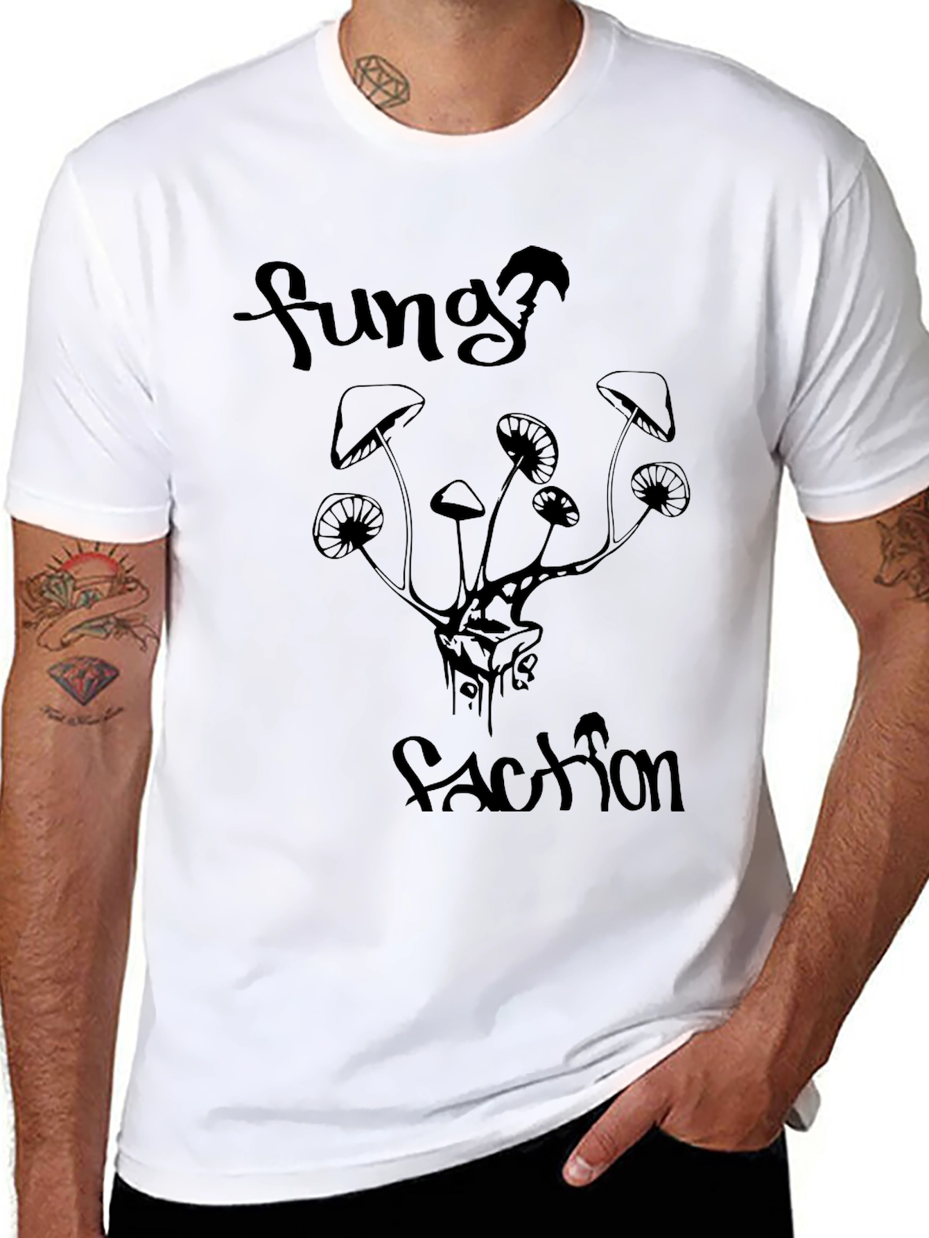 Funky Fungi T-Shirt - Black