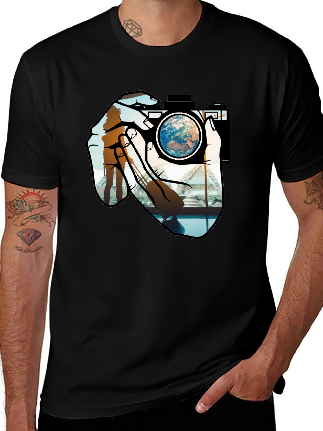 World View Camera T-Shirt
