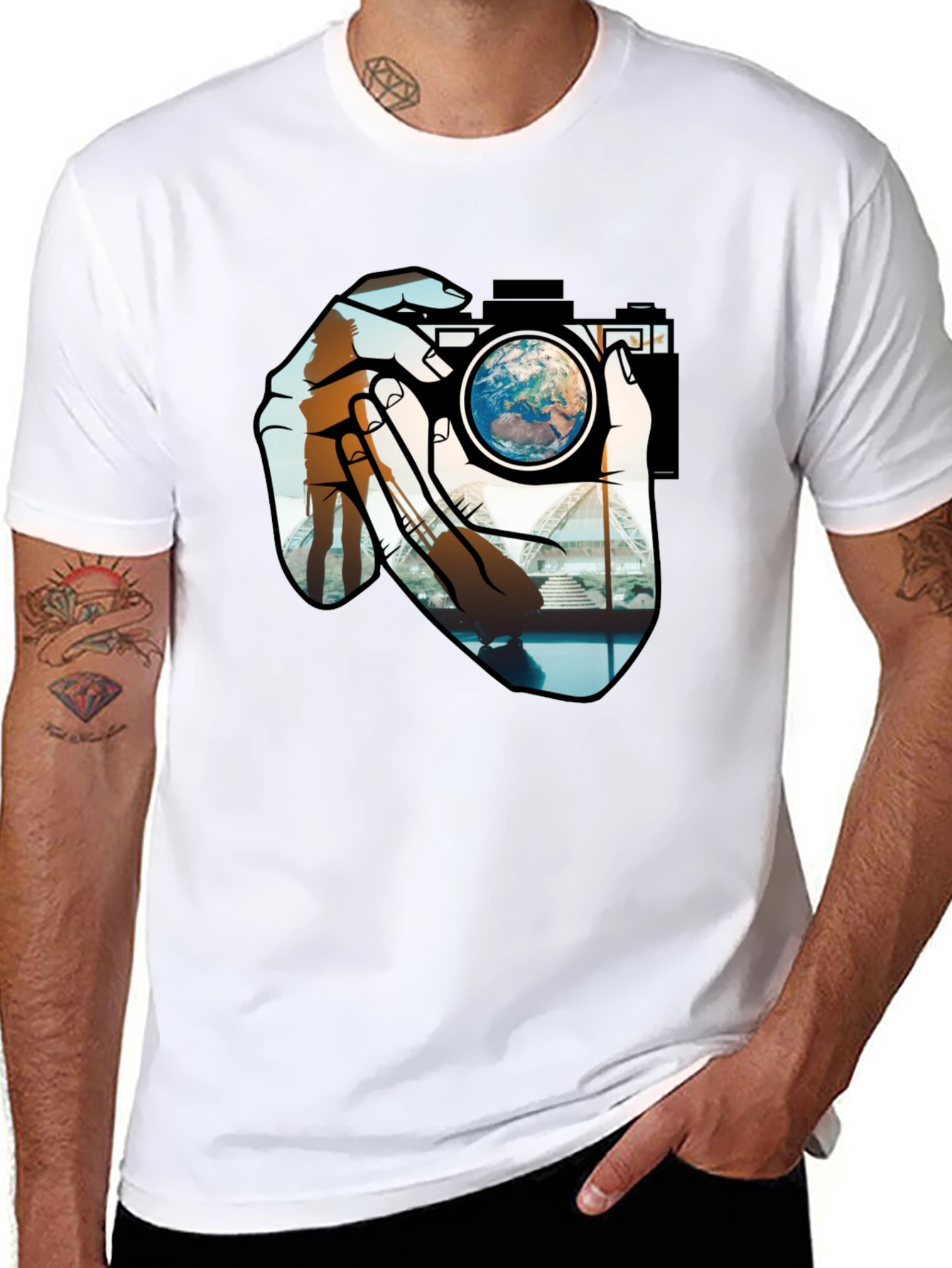World View Camera T-Shirt