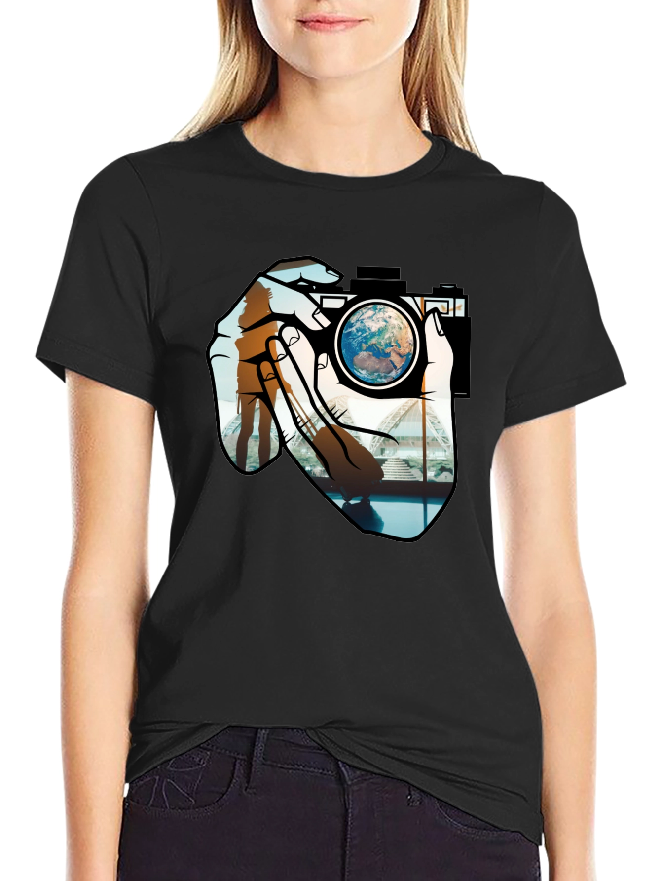 World View Camera T-Shirt
