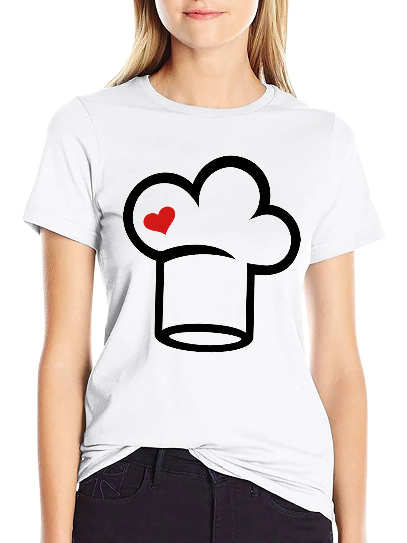 Chef Hat Heart Graphic Tee - Culinary Passion
