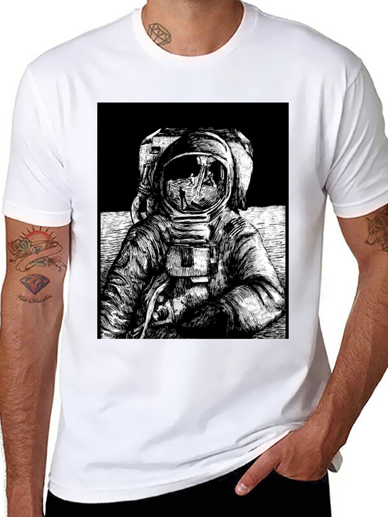 Astronaut Graphic Tee - Space Explorer T-Shirt
