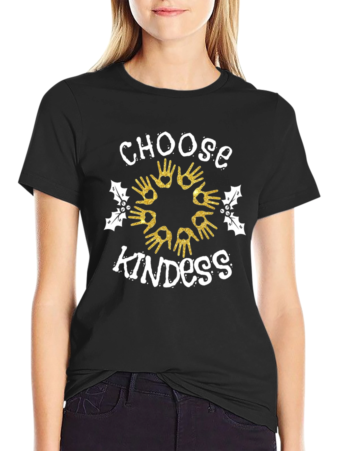 Choose Kindness T-Shirt: Hand Print Design