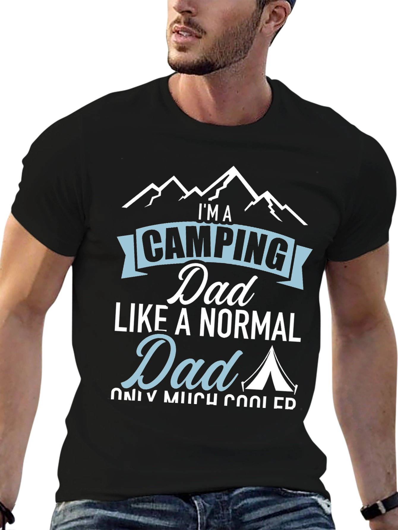 Camping Dad T-Shirt - Cool Outdoorsman Apparel