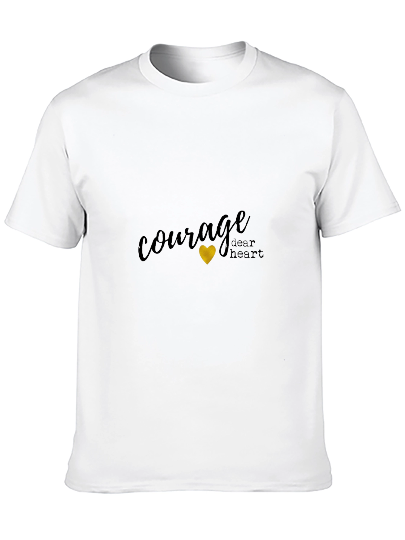 Courage Dear Heart Black Graphic Tee