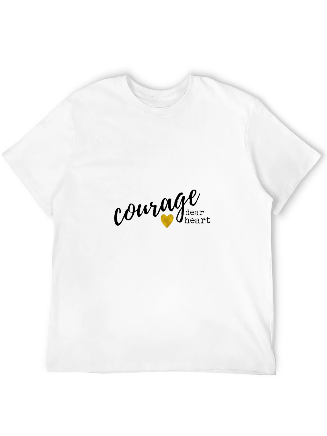 Courage Dear Heart Black Graphic Tee