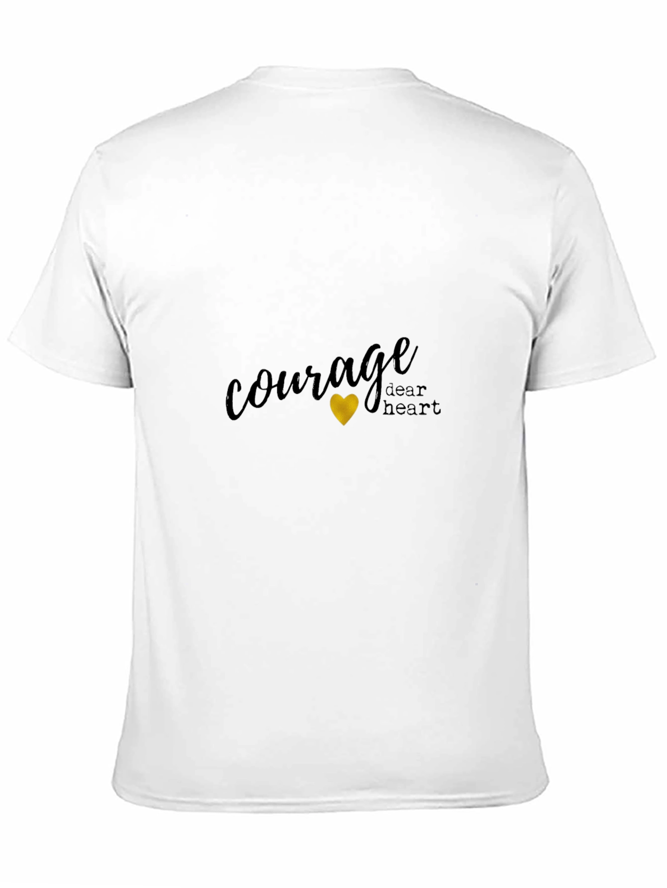 Courage Dear Heart Black Graphic Tee