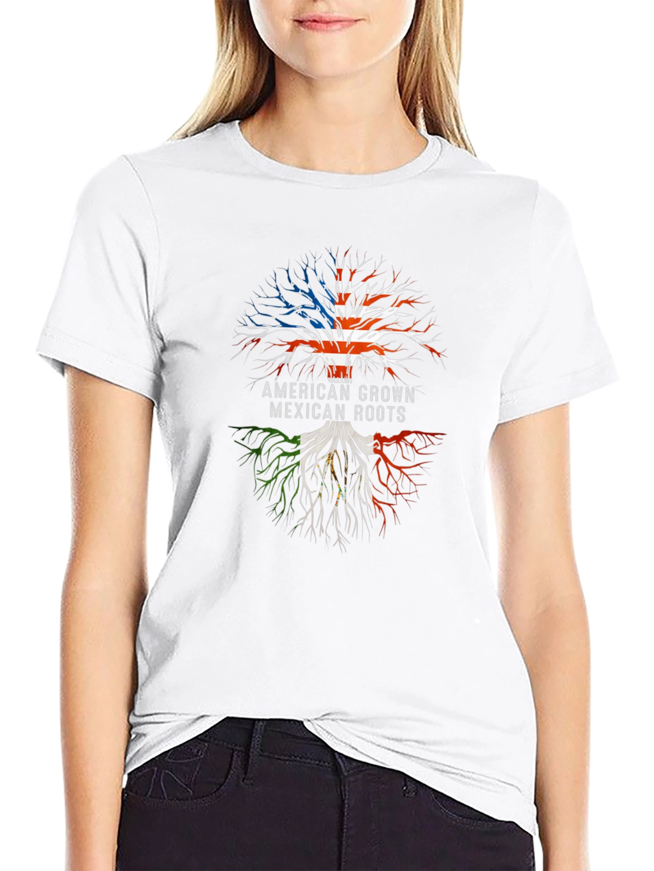 American Grown Mexican Roots T-Shirt