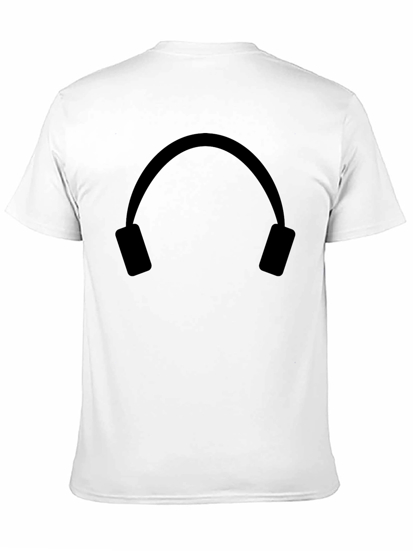 Black Headphone Graphic T-Shirt - Music Lover Tee