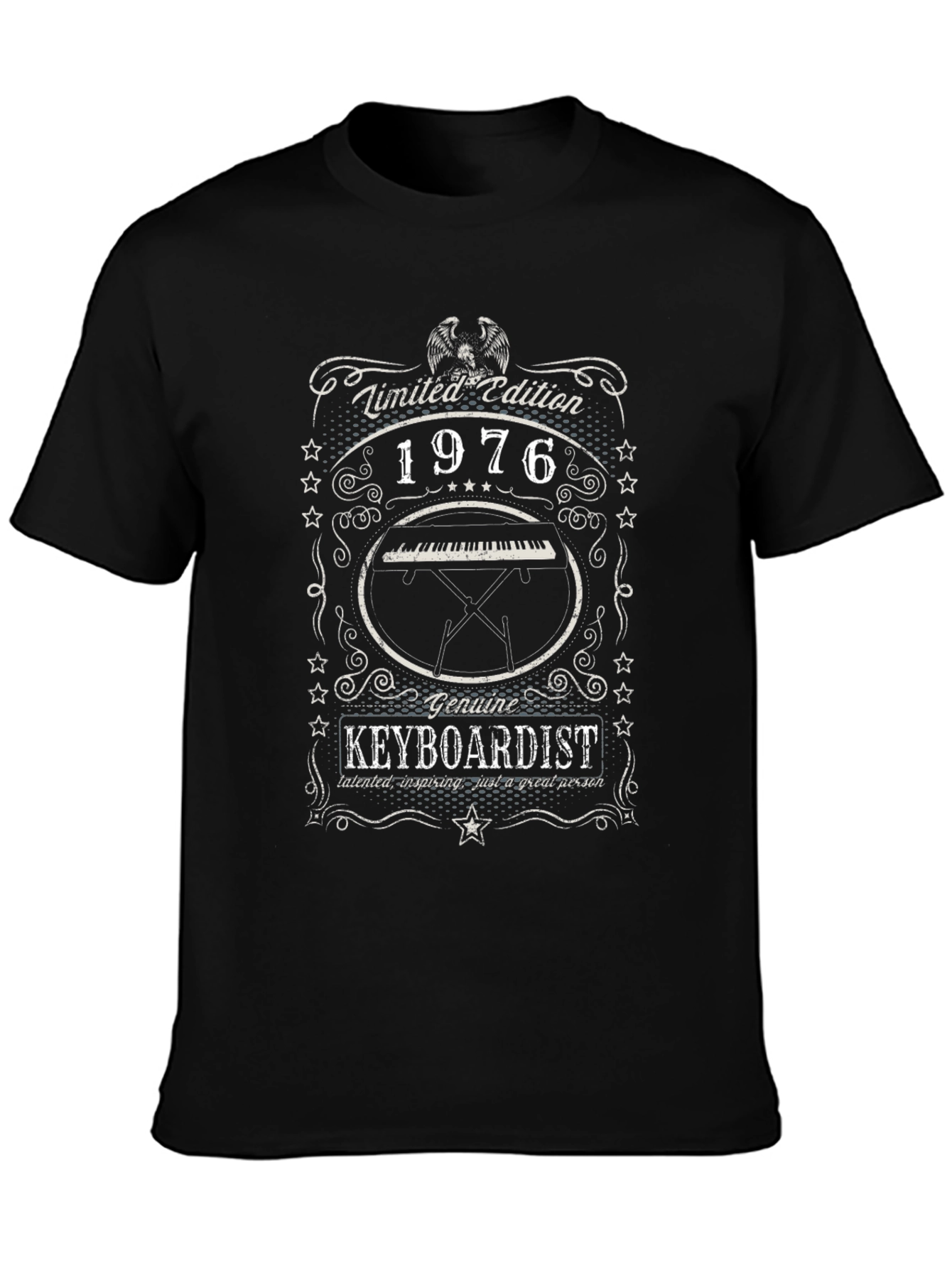 Limited Edition 1976 Keyboardist Graphic T-Shirt