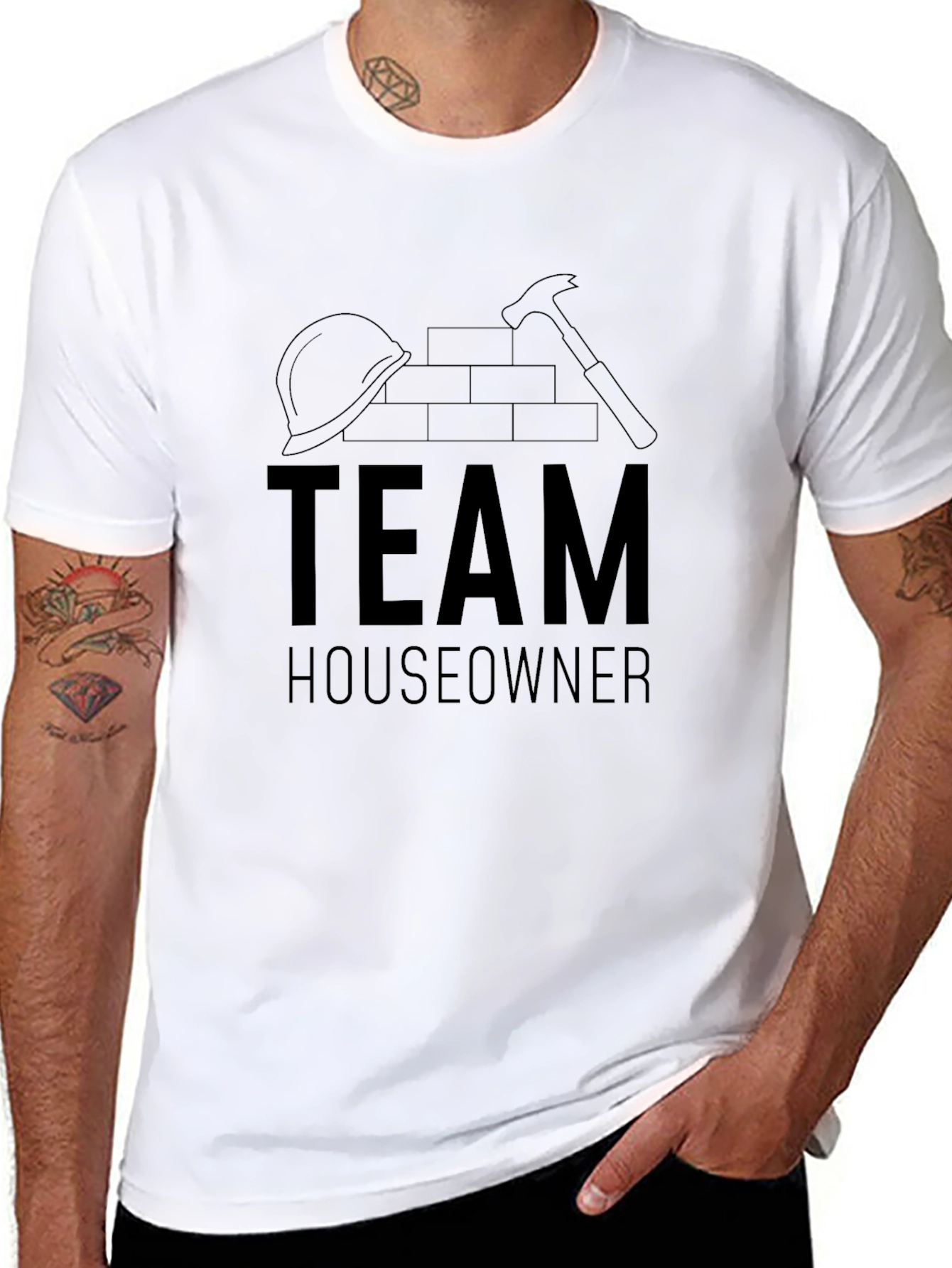 Team Houseowner Black T-Shirt