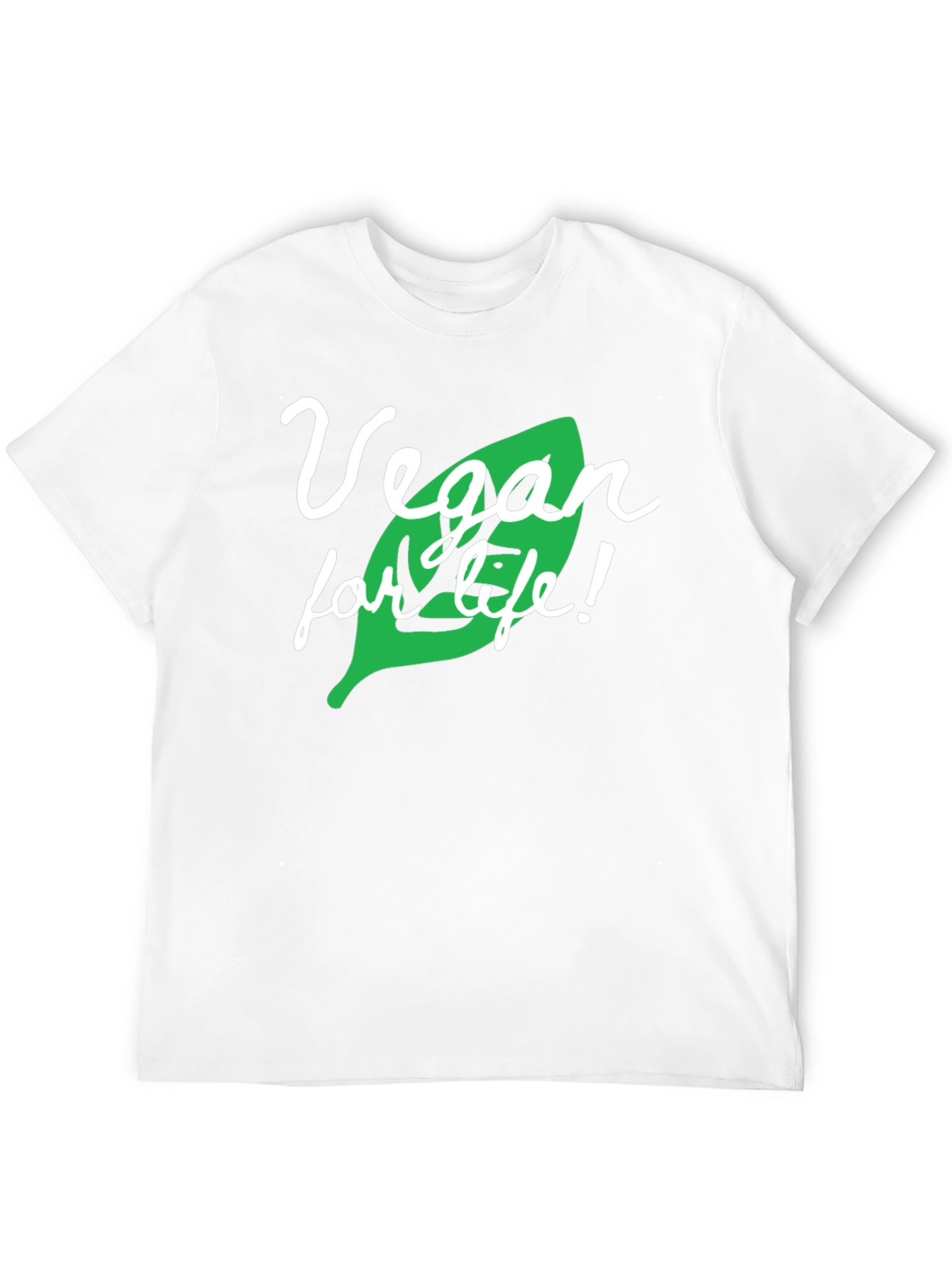 Vegan for Life Graphic T-Shirt - Black