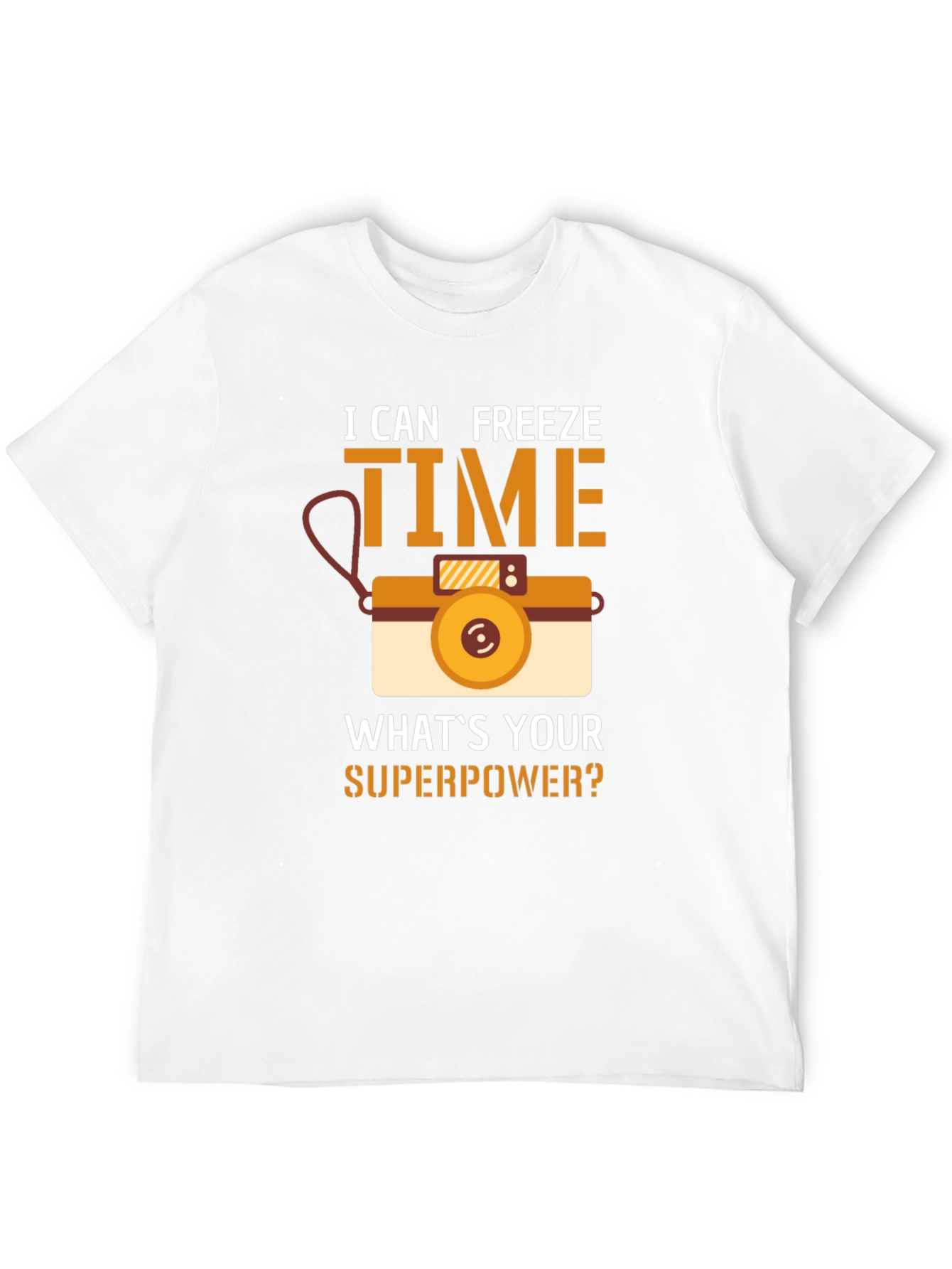 I Can Freeze Time T-Shirt Camera Graphic Novelty Gift
