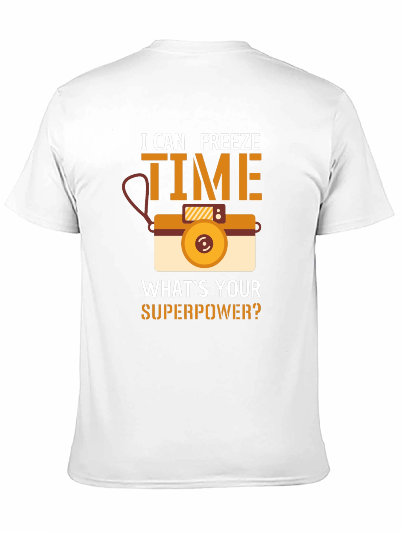 I Can Freeze Time T-Shirt Camera Graphic Novelty Gift
