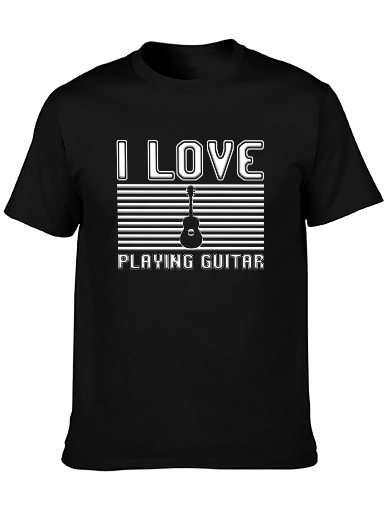 I Love Playing Guitar T-Shirt - Musician Apparel