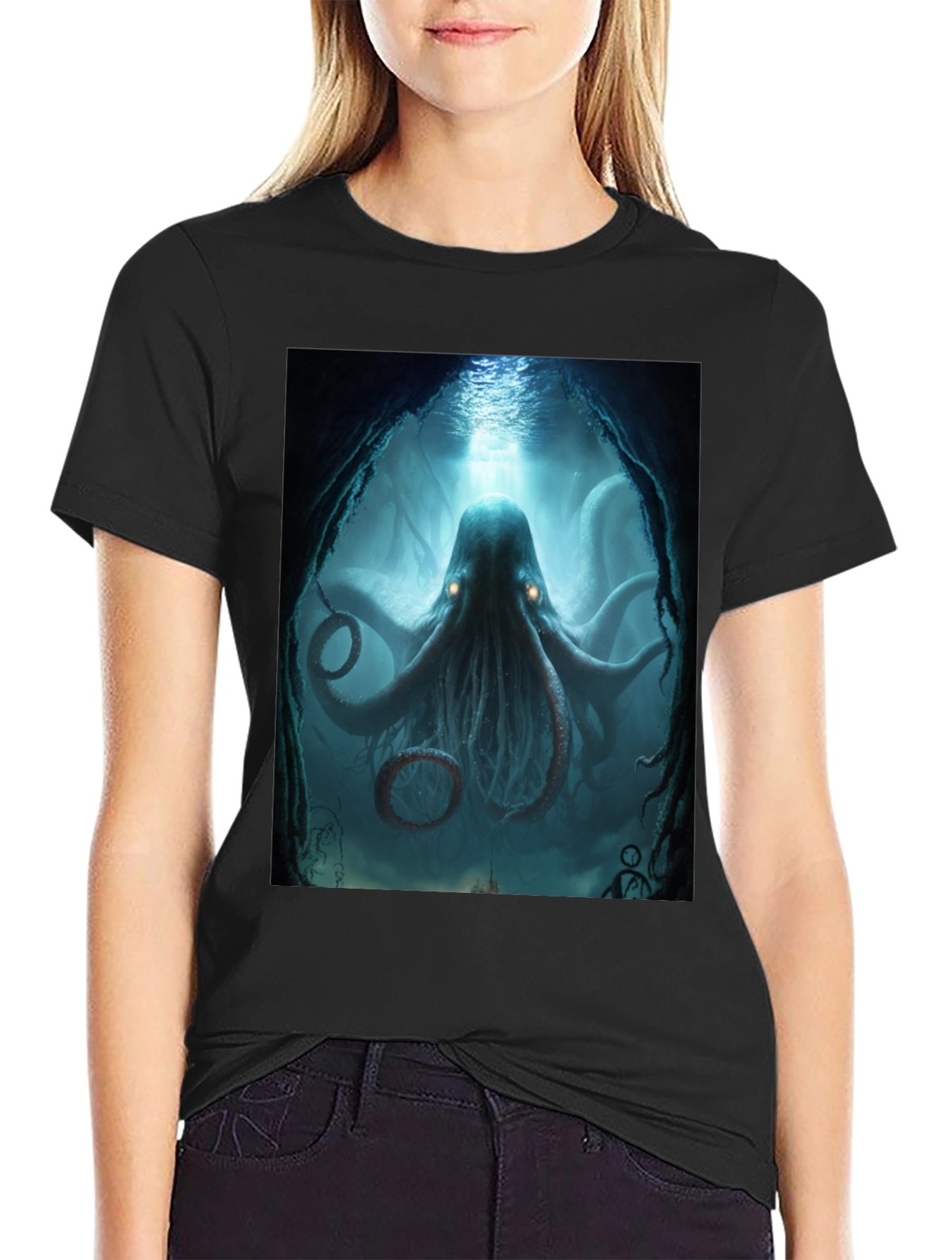 Underwater Octopus Graphic Tee