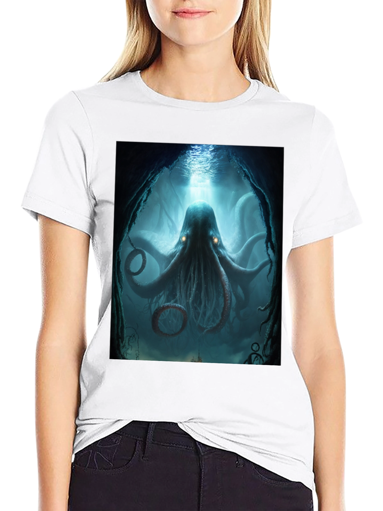 Underwater Octopus Graphic Tee