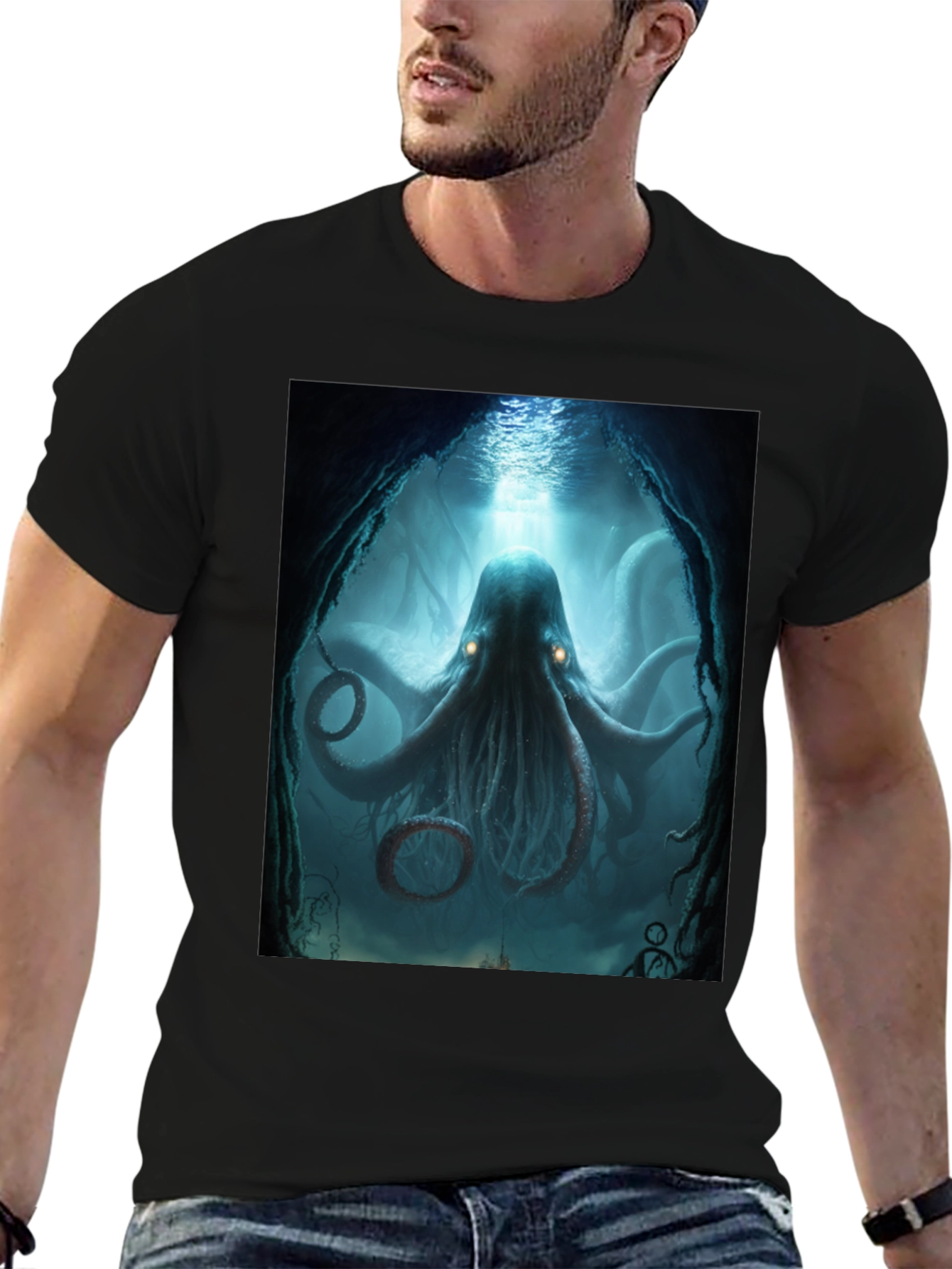 Underwater Octopus Graphic Tee