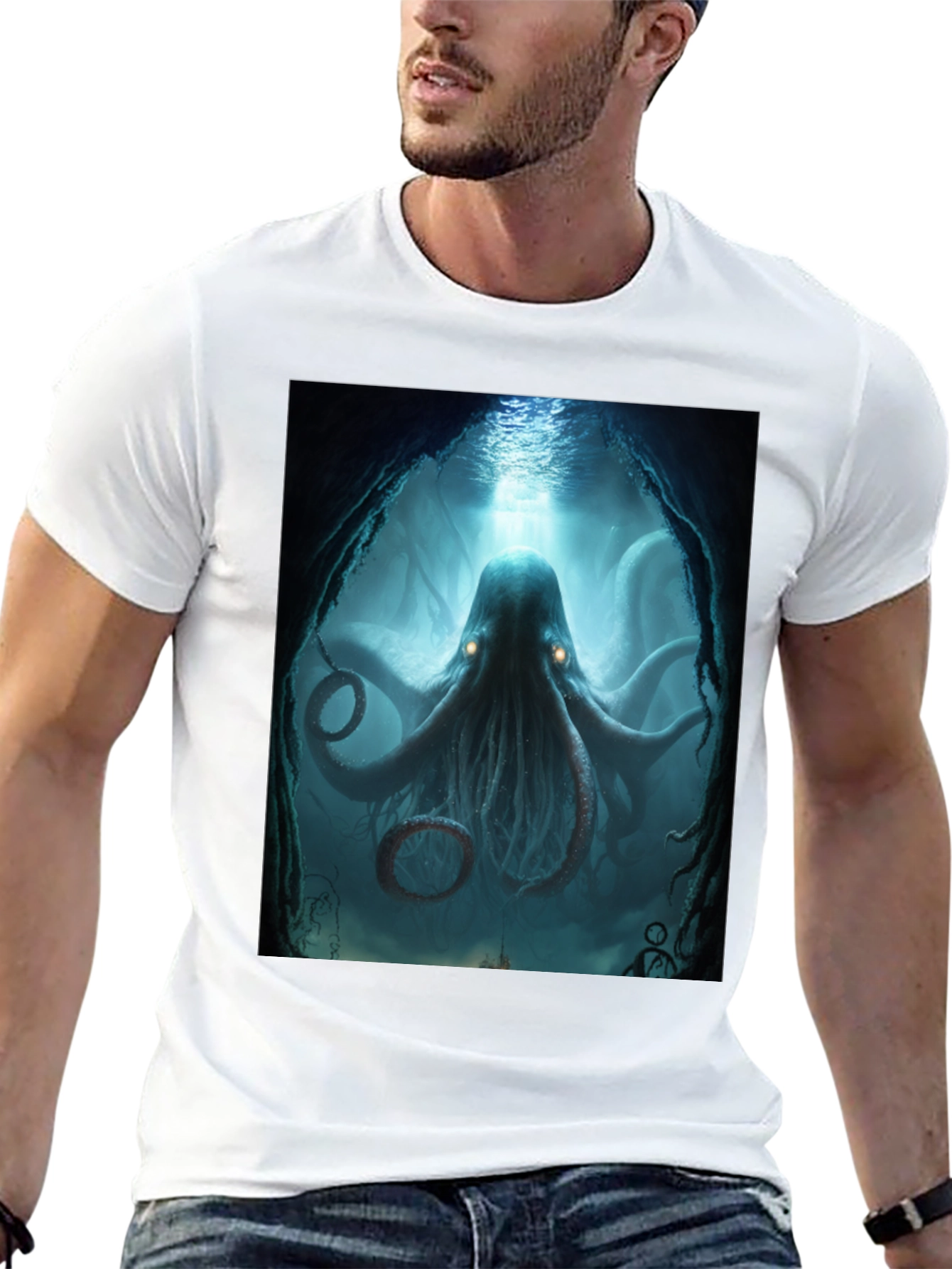 Underwater Octopus Graphic Tee