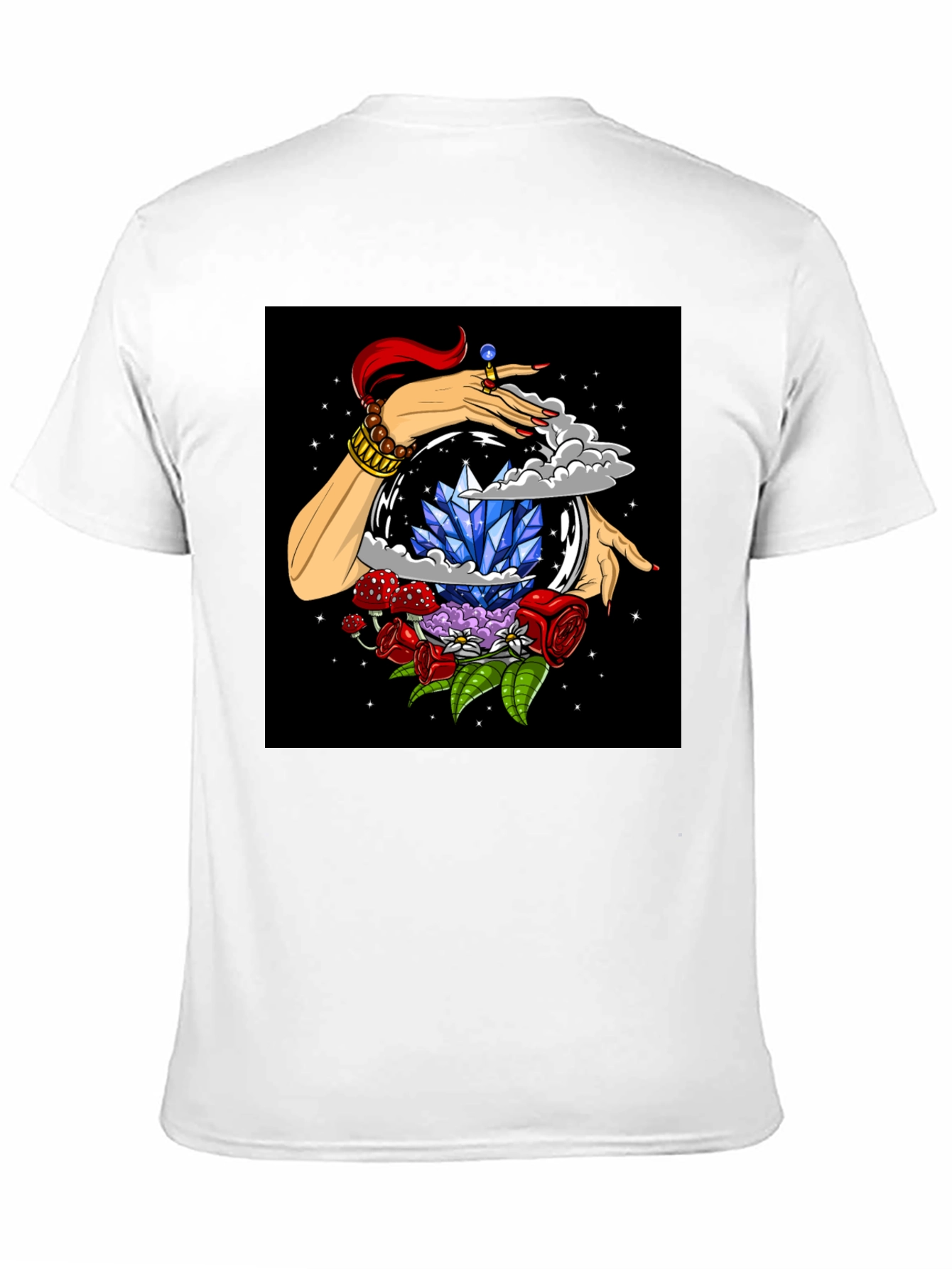 Mystic Crystal Ball Graphic Tee - Unisex Black T-Shirt