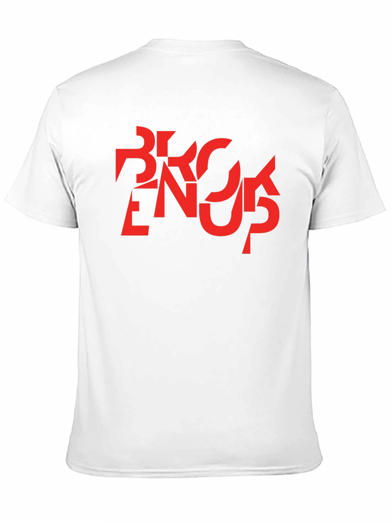 Abstract Graphic T-Shirt - Black with Red Design