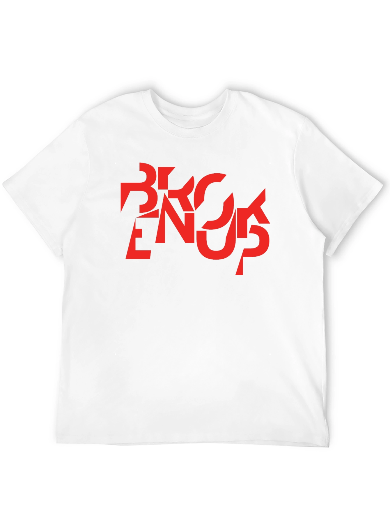 Abstract Graphic T-Shirt - Black with Red Design