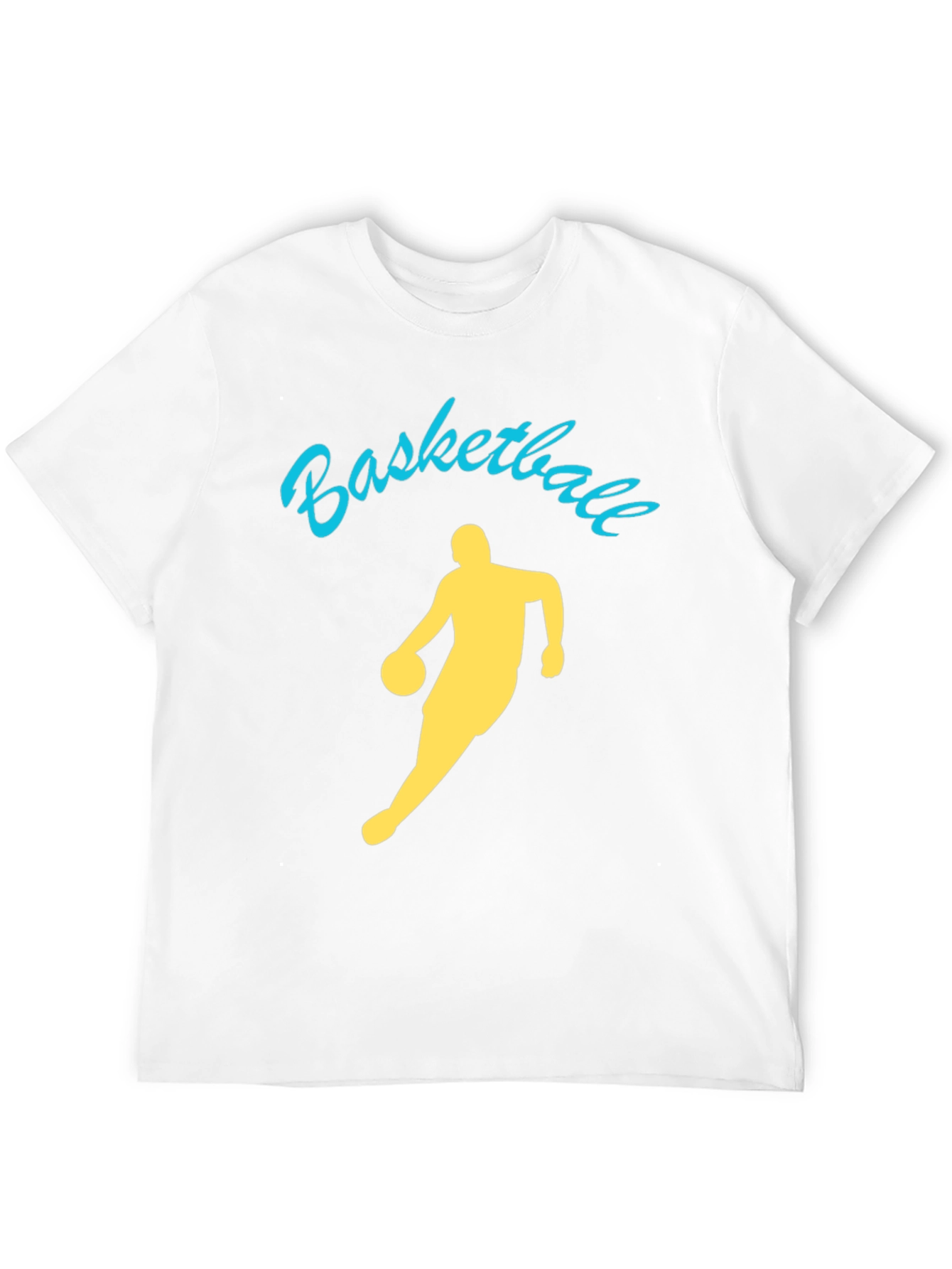 Basketball Player Graphic Tee - Black Cotton Shirt