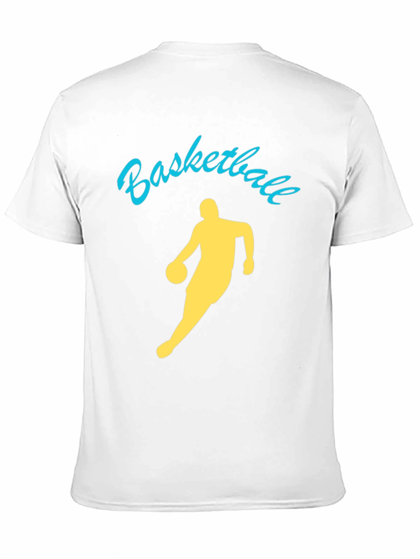 Basketball Player Graphic Tee - Black Cotton Shirt