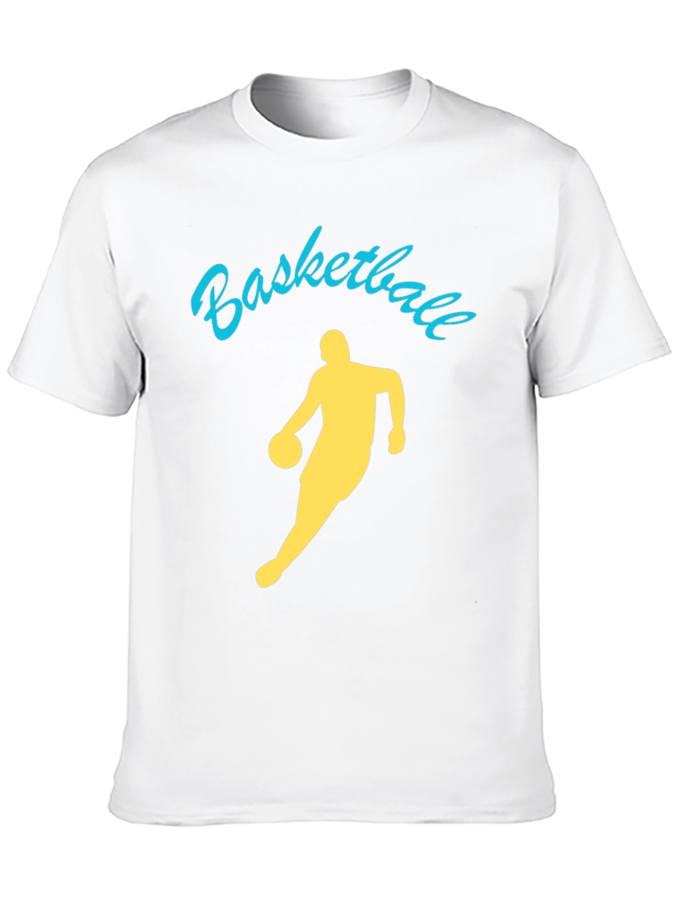 Basketball Player Graphic Tee - Black Cotton Shirt