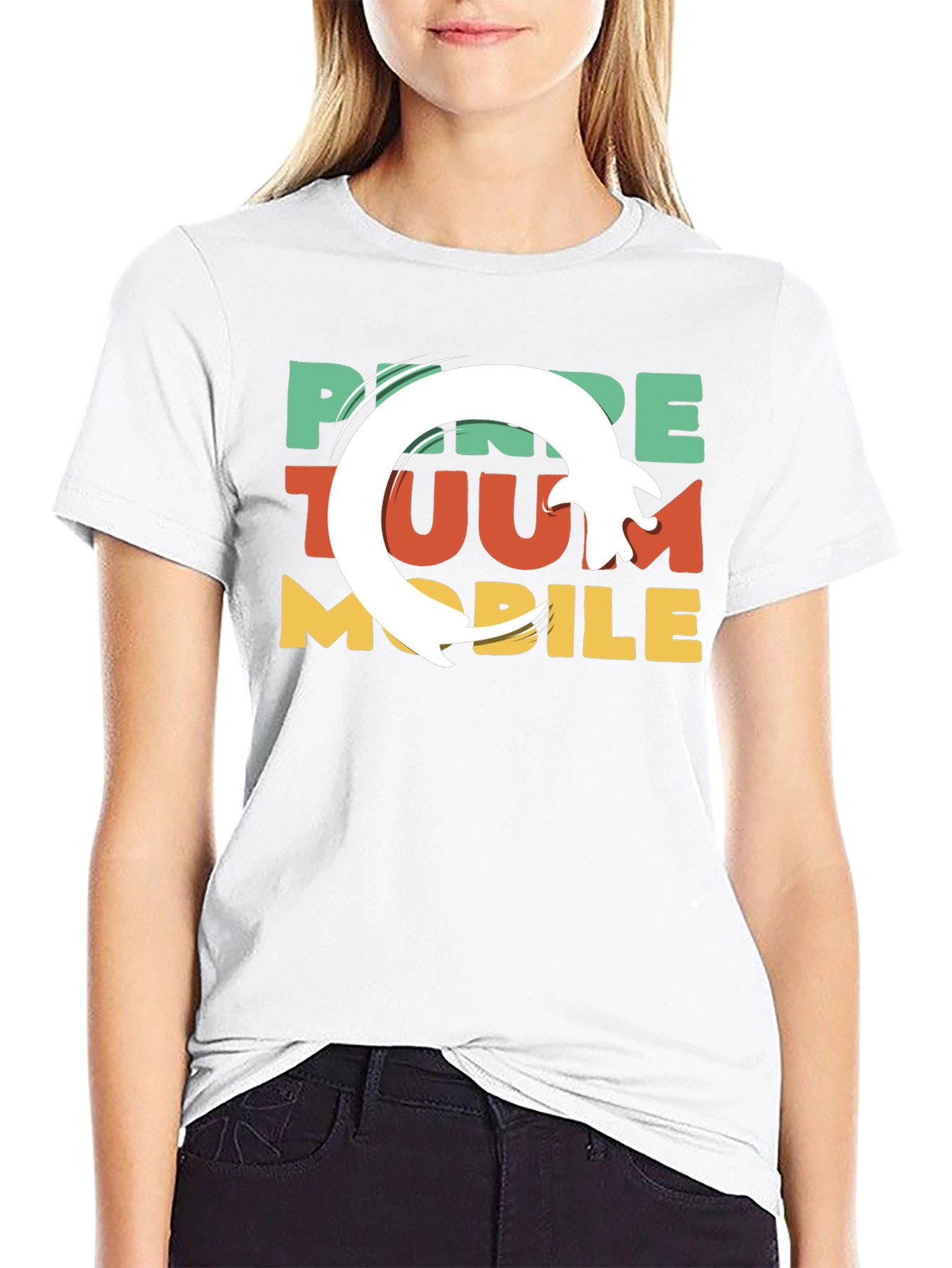 Funky Retro Style Mobile T-Shirt