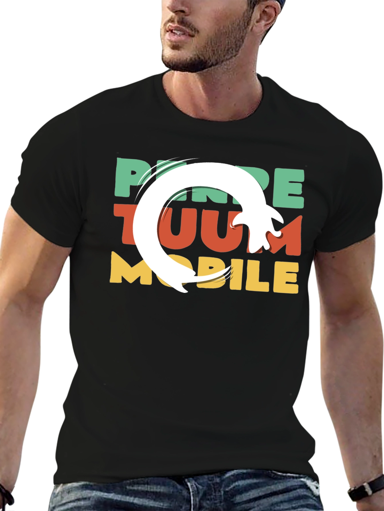Funky Retro Style Mobile T-Shirt