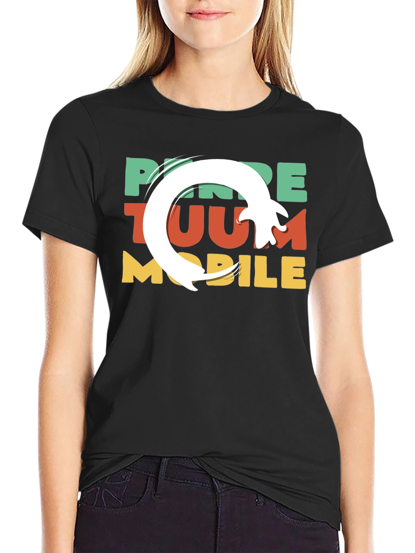 Funky Retro Style Mobile T-Shirt