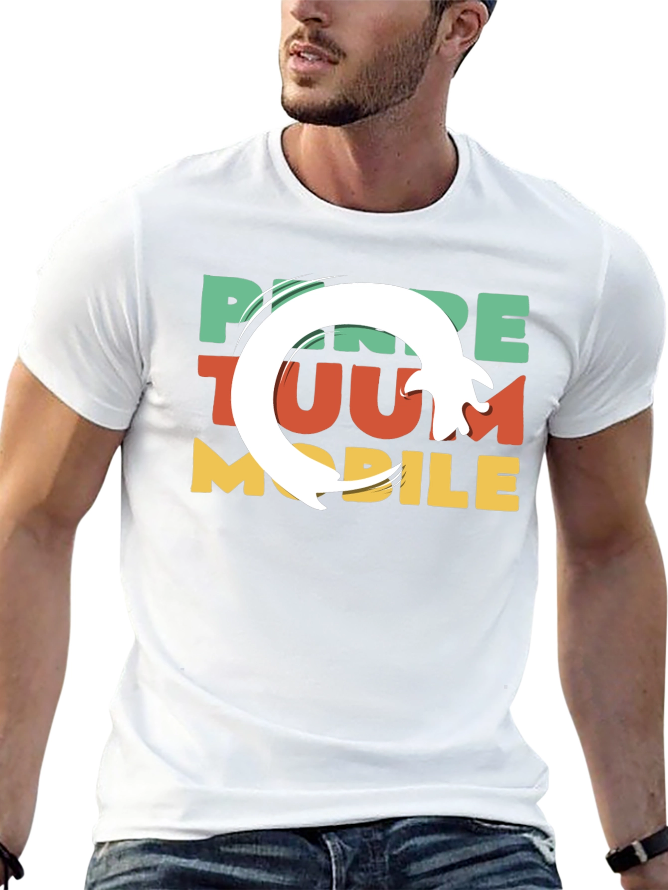 Funky Retro Style Mobile T-Shirt