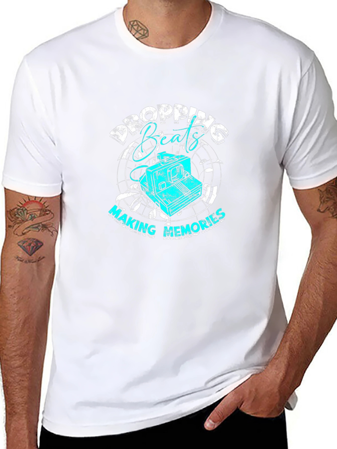 Dropping Beats T-Shirt - Music Lover Tee