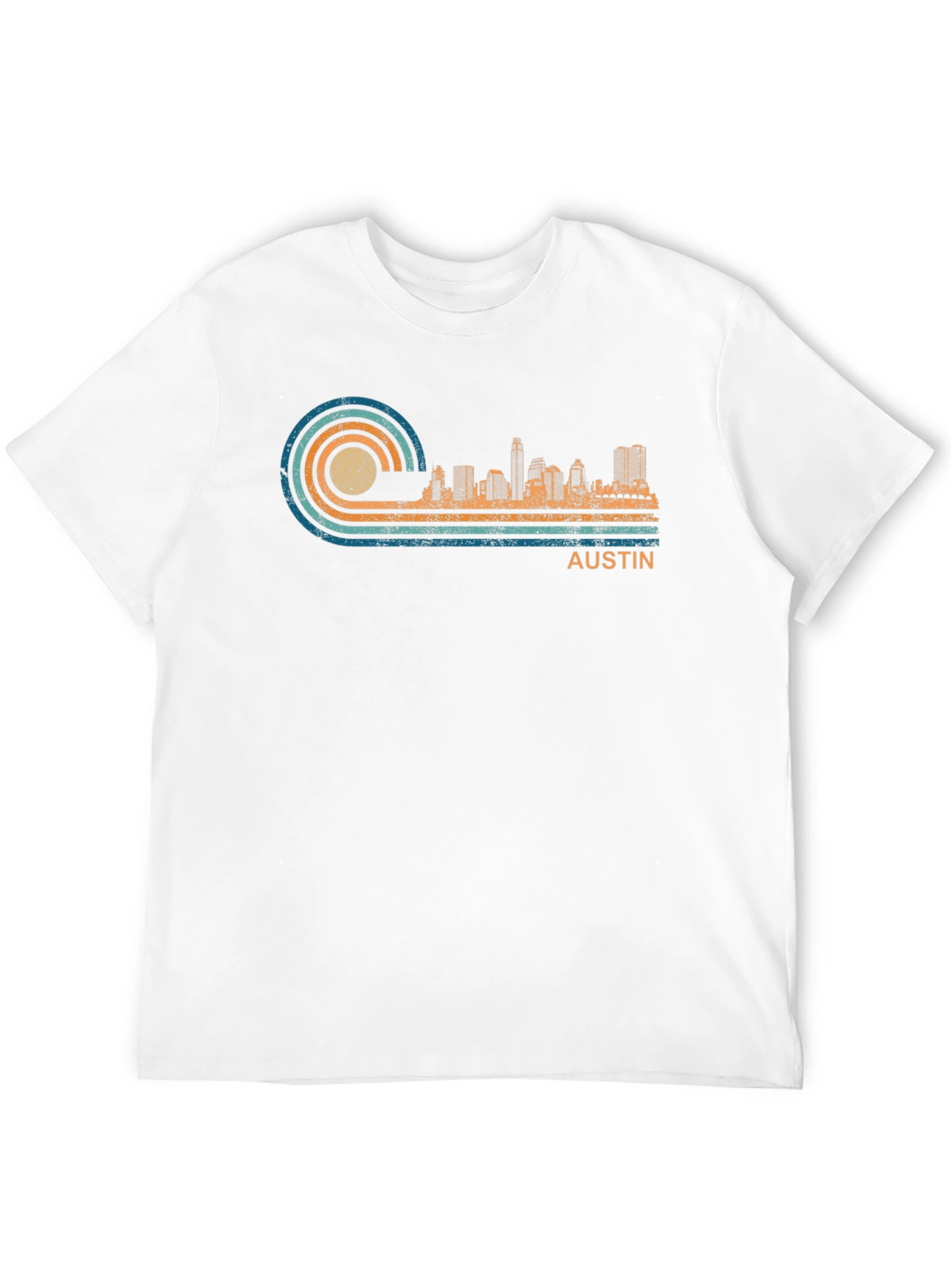 Austin Skyline Retro T-Shirt