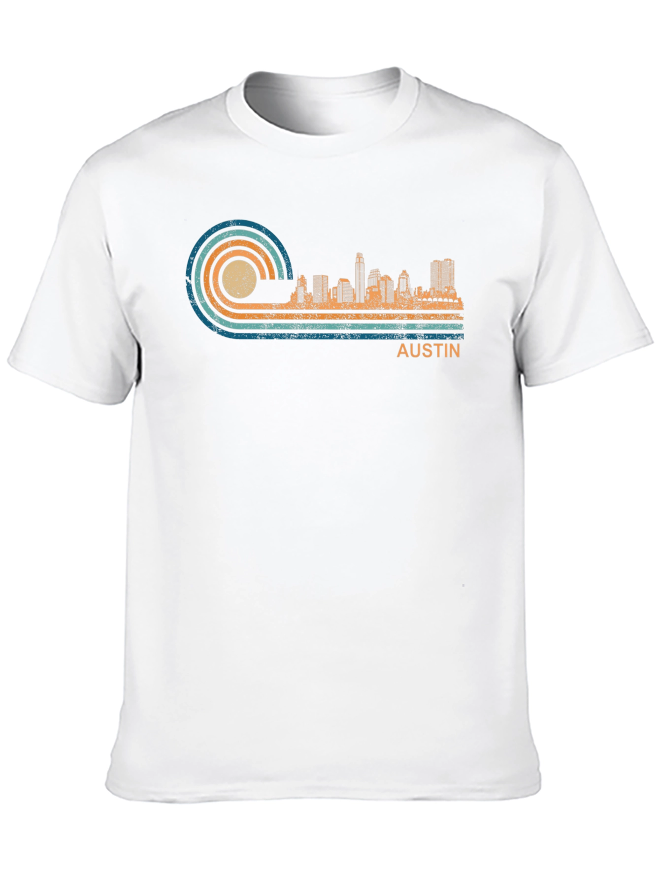 Austin Skyline Retro T-Shirt