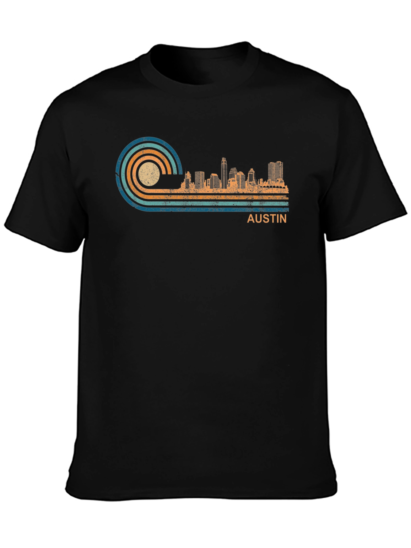 Austin Skyline Retro T-Shirt