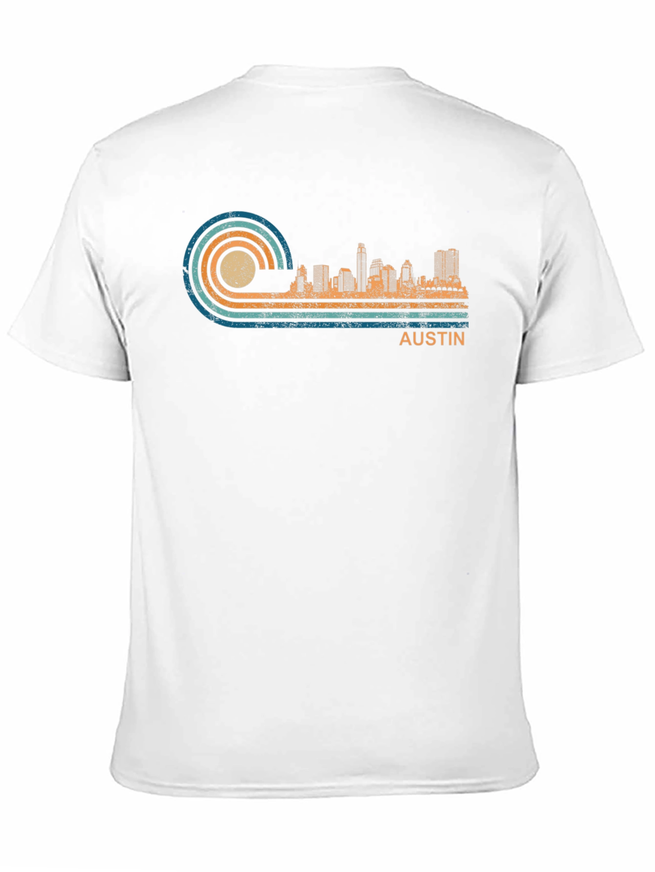 Austin Skyline Retro T-Shirt
