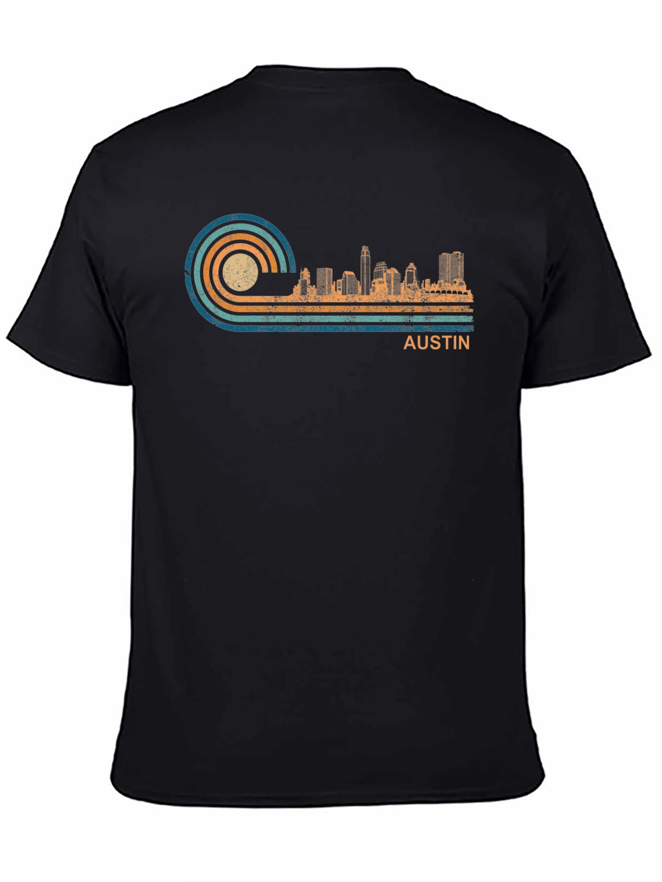 Austin Skyline Retro T-Shirt