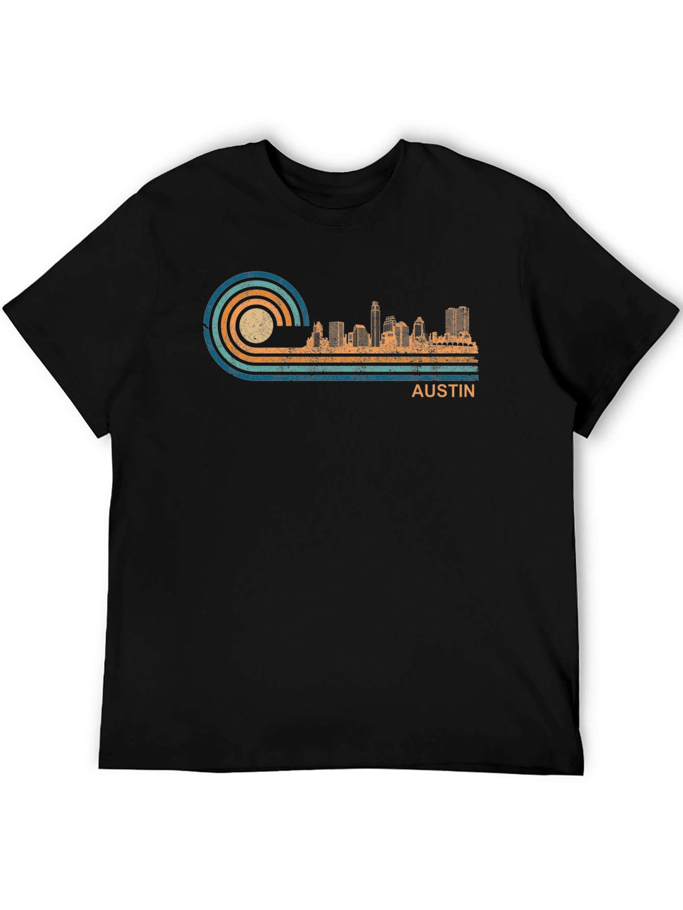 Austin Skyline Retro T-Shirt