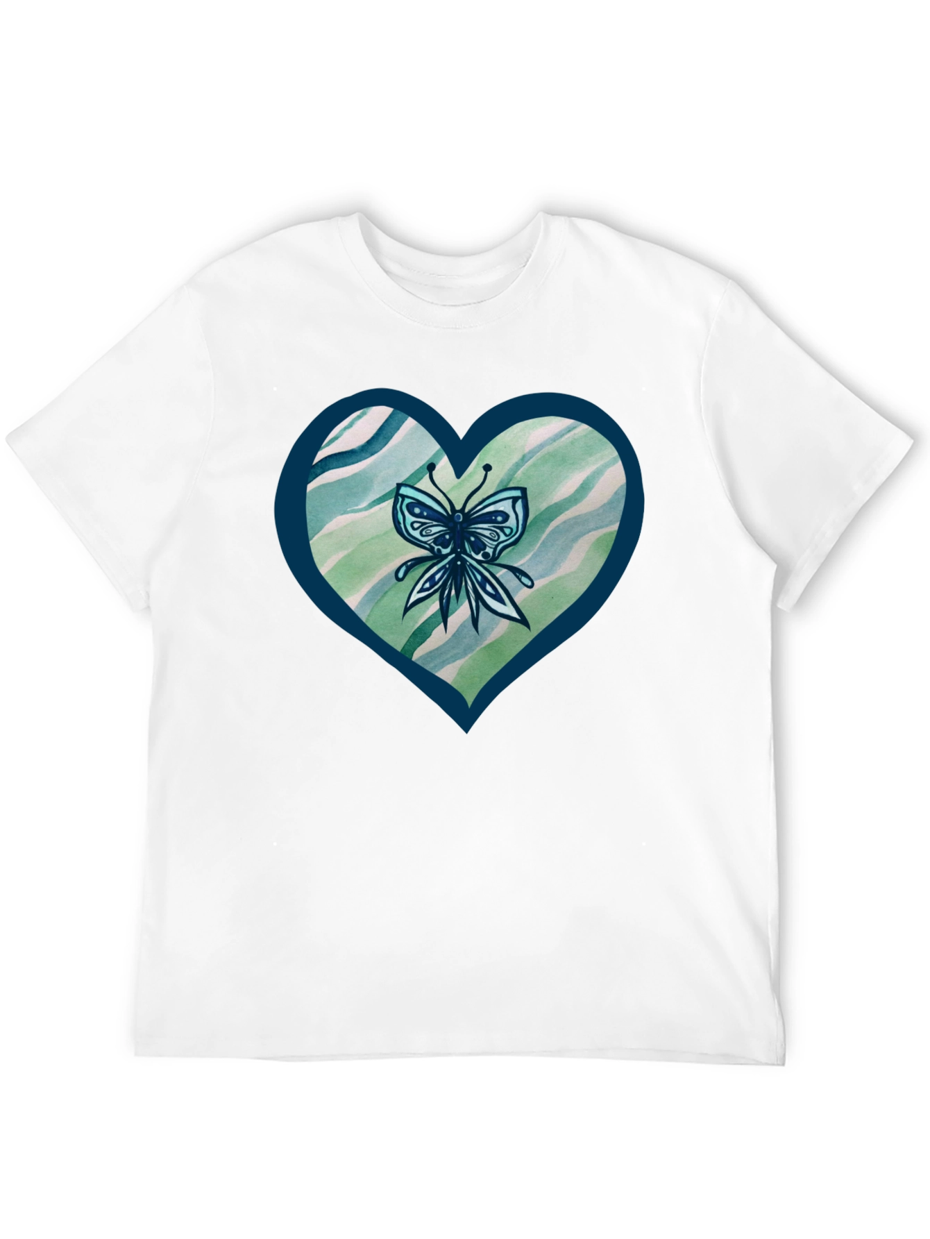 Butterfly Heart Graphic T-Shirt